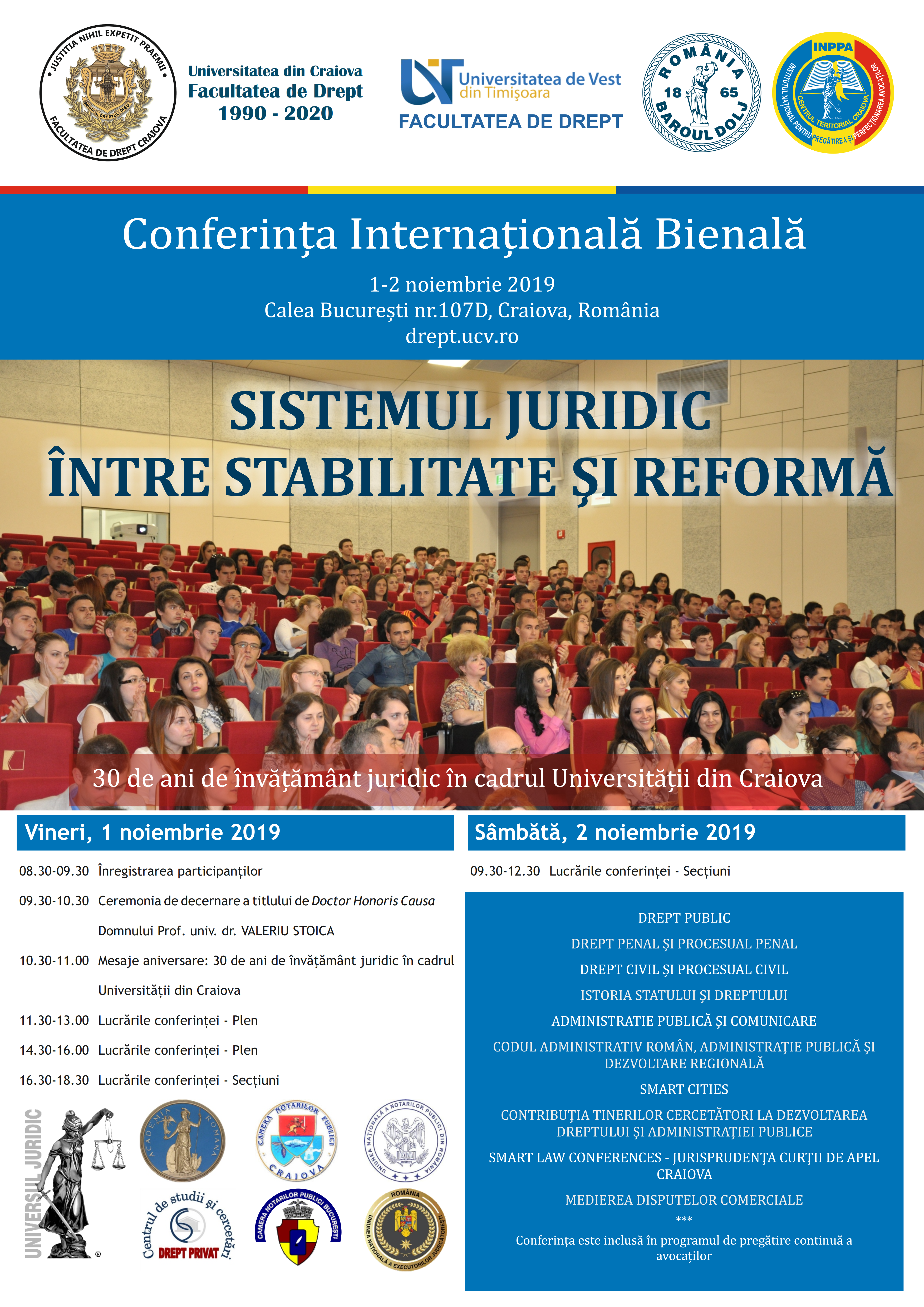  AFIS Conferinta Internationala Bienala 2019 Facultatea de Drept Craiova 001